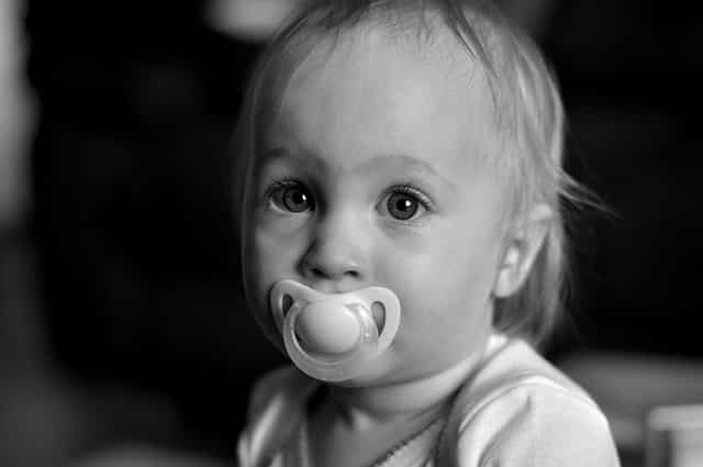 baby with soother